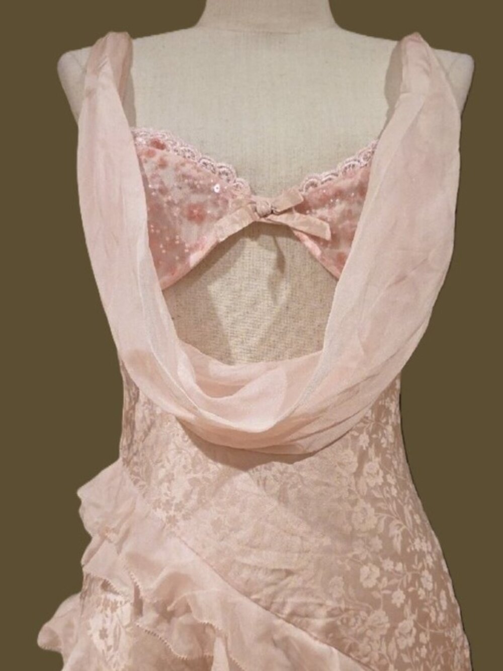 NEW $729 FOR LOVE AND LEMONS FLORENCE GOWN DRESS IN PINK SIZE S - Picture 5 of 10